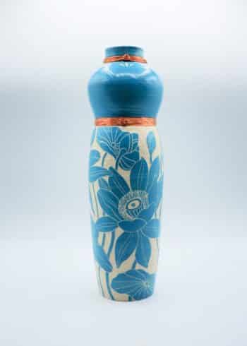 CAROLINE KARENINE - CERAMIQUE ROBE FLEURIE DE LOTUS