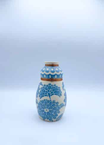 CAROLINE KARENINE - CERAMIQUE CHRYSANTHEME BLEU